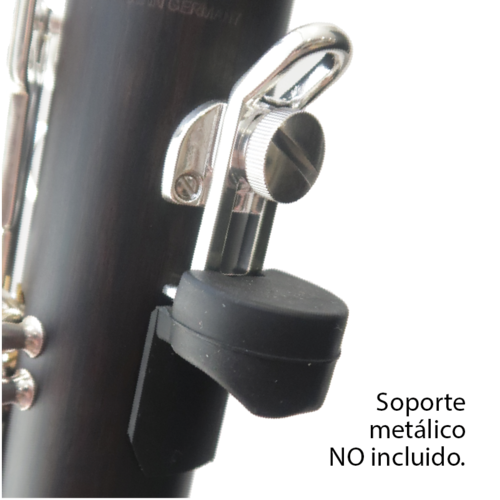 Supporto Pollice Clarinetto Sib Boehm B23 con coda Nero