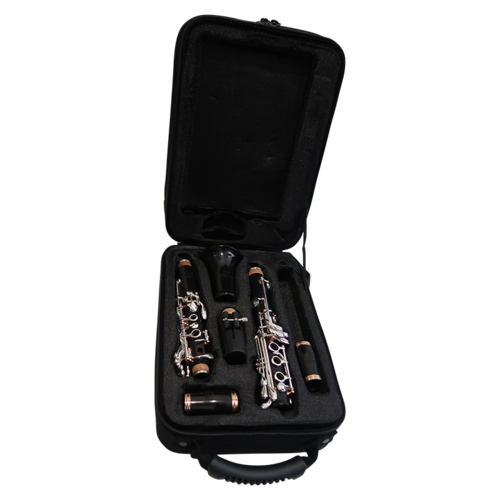 Clarinetto Sib Boehm Venus Ebony 17 Chiavi Argentate y Colonnine Dorate