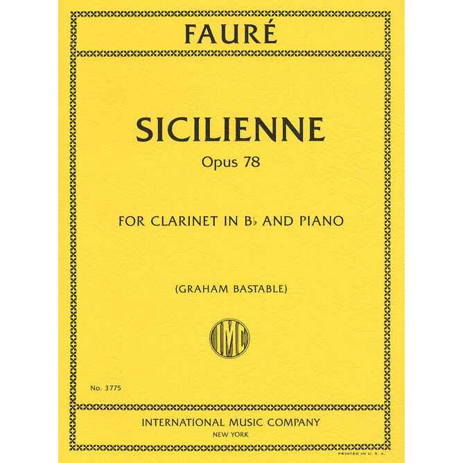 FAURE, GABRIEL.- SICILIENNE OP.78