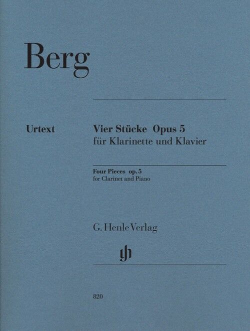 BERG, ALBAN.- 4 PEZZI OP.5 URTEXT