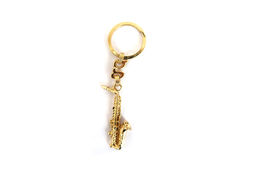 Portachiave Sax Tenore dorato 18k