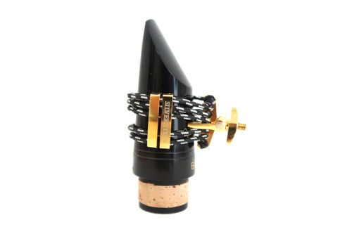 Abrazadera y Boquillero Clarinete Bajo Silverstein Ligature Cryo4 Gold