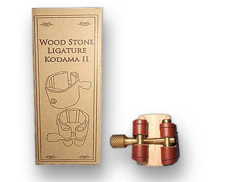 Abrazadera y Boquillero Clarinete Sib Aleman Wood Stone Kodama II Cuero Marrn caja