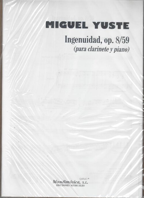 YUSTE, M.- INGENUIDAD OP.8 Y OP.59