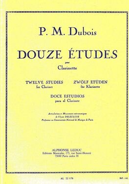 DUBOIS, PIERRE-MAX.- 12 Studi per Clarinetto