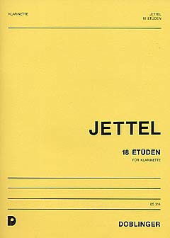 JETTEL, RUDOLF.- 18 Studi per Clarinetto