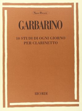 GARBARINO, GIUSEPPE.-10 Studi di ogni giorno per Clarinetto