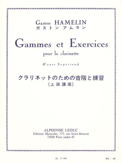 HAMELIN,GASTON.- ESCALAS Y EJERCICIOS (GAMMES ET EXERCISES)