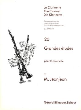 JEANJEAN, PAUL.- 20 Grandi Studi per Clarinetto