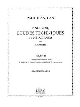 JEANJEAN, PAUL.- 25 Studi tecnici e melodici Vol.2