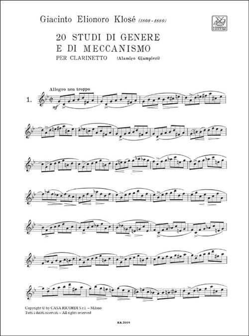 KLOSE, HYANCITHE-ELONORE.- 20 ESTUDIOS DE GENERO Y MECANISMO (GIAMPIERI) SAMPLE