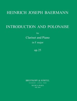BAERMANN, HEINRICH JOSEPH.- Introduzione e Polonnaise in Fa Op.25