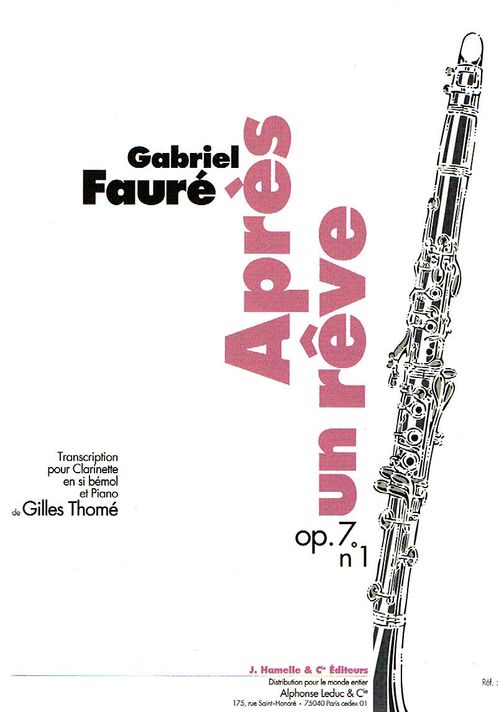 FAURE, GABRIEL.- APRES UN REVE OP.7 N.1