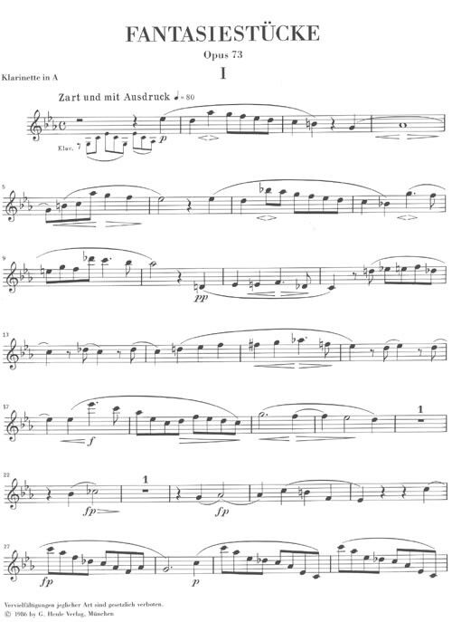 SCHUMANN, ROBERT.-PIEZAS DE FANTASIA OP.73 SAMPLE 2