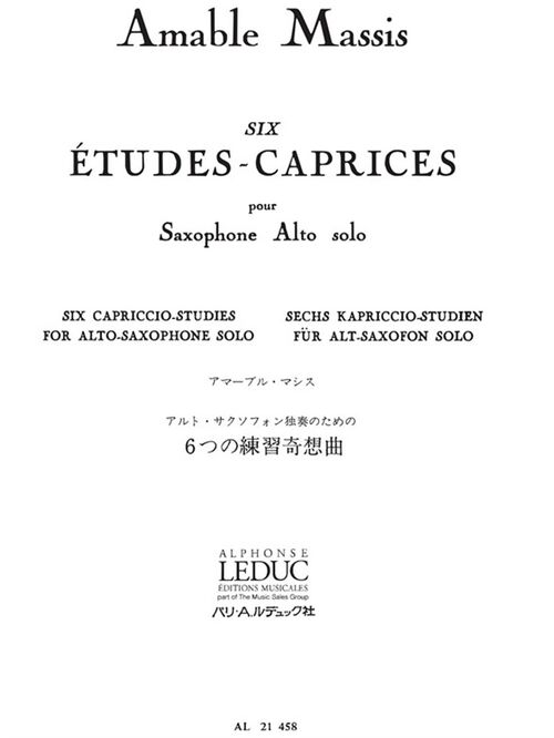 MASSIS, AMABLE.- 6 ESTUDIOS CAPRICHOS (ETUDES CAPRICES)